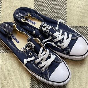Converse All Star Shorline Navy blue and white 11